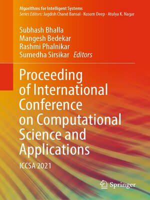 cover image of Proceeding of International Conference on Computational Science and Applications